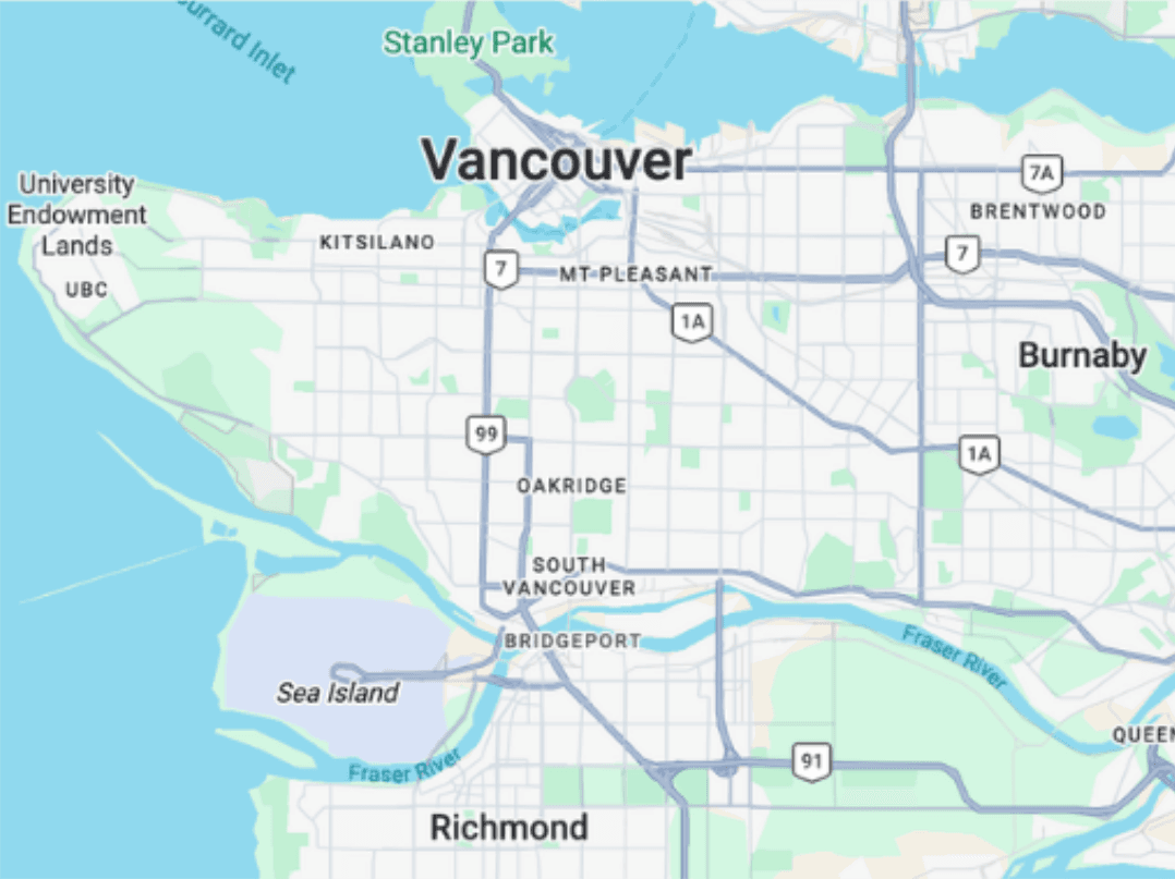 Service area map